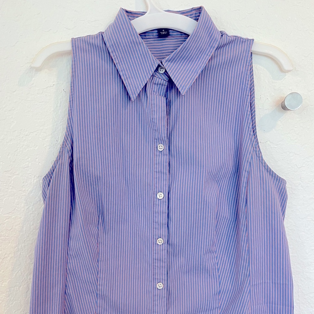 Ann Taylor sleeveless button-up shirt